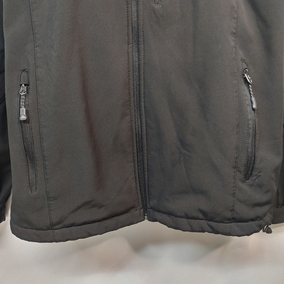 ZeroXposur Black Fleece Lined Soft Shell Performance Jacket Mens Sz  L - Picture 5 of 13